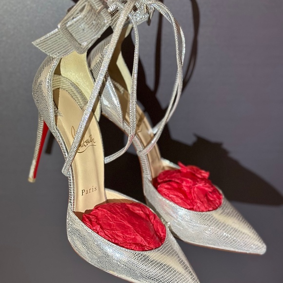 snakeskin louboutin heels